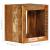 Scaun, 40 x 30 x 40 cm, lemn masiv reciclat GartenMobel Dekor