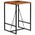 Masă de bar, 70 x 70 x 106 cm, lemn masiv reciclat GartenMobel Dekor