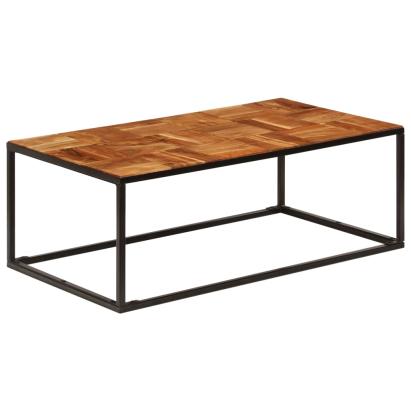 Măsuță de cafea, 110 x 60 x 40 cm, lemn masiv de acacia și oțel GartenMobel Dekor