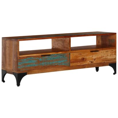 Comodă TV, 118 x 35 x 45 cm, lemn masiv reciclat GartenMobel Dekor