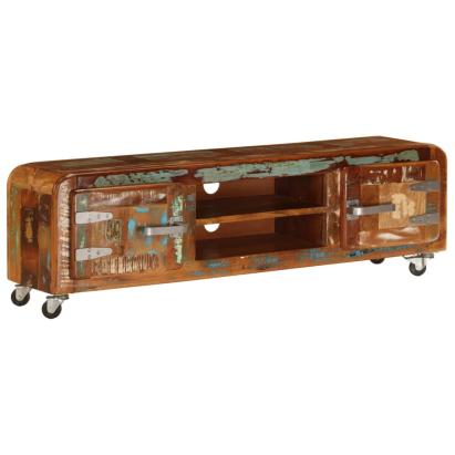 Comodă TV, 120 x 30 x 36 cm, lemn masiv reciclat GartenMobel Dekor