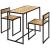Set mobilier bucătărie, 3 piese, lemn masiv de mango GartenMobel Dekor