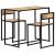 Set mobilier bucătărie, 3 piese, lemn masiv de mango GartenMobel Dekor