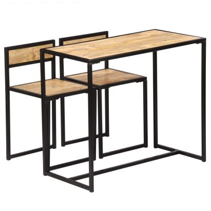 Set mobilier bucătărie, 3 piese, lemn masiv de mango GartenMobel Dekor