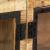 Servantă, maro și negru, 160x30x80 cm, lemn de mango nefinisat GartenMobel Dekor