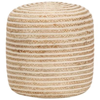 Taburet lucrat manual, 40 x 45 cm, iută GartenMobel Dekor