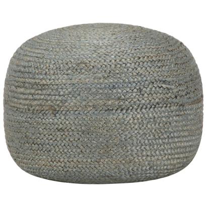 Taburet lucrat manual, verde olive, 45x30 cm, iută GartenMobel Dekor