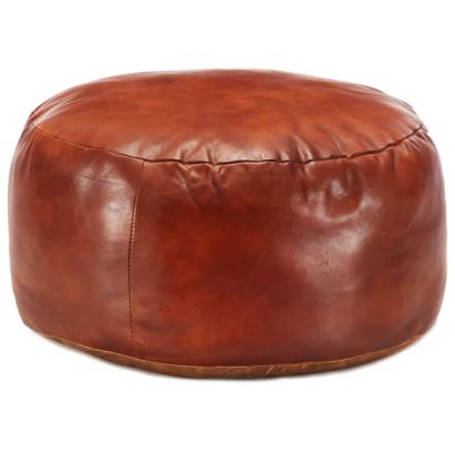 Taburet, cafeniu, 60 x 30 cm, piele naturală de capră GartenMobel Dekor