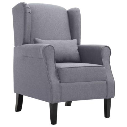 Fotoliu, gri închis, material textil GartenMobel Dekor