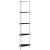 Raft cu 5 niveluri, negru, 30 x 30 x 130 cm, sticlă securizată GartenMobel Dekor