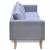 Set canapele cu 2 locuri și 3 locuri, textil, gri deschis  GartenMobel Dekor