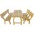 Set mobilier de exterior, 4 piese, lemn de pin tratat GartenMobel Dekor