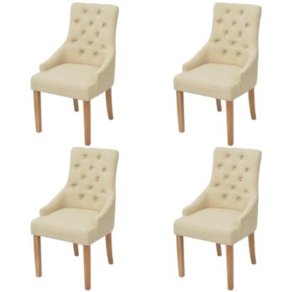 Scaune de bucătărie, 4 buc., material textil GartenMobel Dekor
