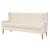 Set de canapele 2 piese, alb crem, material textil GartenMobel Dekor