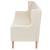 Set de canapele 2 piese, alb crem, material textil GartenMobel Dekor