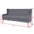 Set de canapele, 2 piese, material textil, gri GartenMobel Dekor