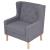 Set canapea, 3 piese, textil, Gri GartenMobel Dekor