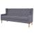 Set canapea, 3 piese, textil, Gri GartenMobel Dekor