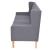 Set canapea, 3 piese, textil, Gri GartenMobel Dekor