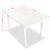 Set mobilier de exterior, 5 piese, alb, plastic GartenMobel Dekor