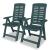 Set mobilier bistro, 3 piese, verde, plastic GartenMobel Dekor