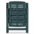 Set mobilier bistro, 3 piese, verde, plastic GartenMobel Dekor