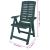 Set mobilier de exterior, 7 piese, verde, plastic GartenMobel Dekor