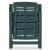 Set mobilier de exterior, 9 piese, verde, plastic GartenMobel Dekor