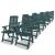 Set mobilier de exterior, 11 piese, verde, plastic GartenMobel Dekor