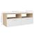 Comode TV 2 buc, PAL, 95x35x36 cm, stejar și alb GartenMobel Dekor