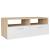 Comode TV 2 buc, PAL, 95x35x36 cm, stejar și alb GartenMobel Dekor