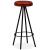 Set mobilier bar, 3 piese lemn masiv reciclat și piele naturală GartenMobel Dekor
