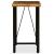 Set mobilier bar, 3 piese lemn masiv reciclat și piele naturală GartenMobel Dekor