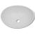 Chiuvetă de baie cu robinet mixer, ceramică, oval, alb GartenMobel Dekor