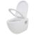 Toaletă suspendată cu rezervor WC ascuns, alb, ceramică GartenMobel Dekor