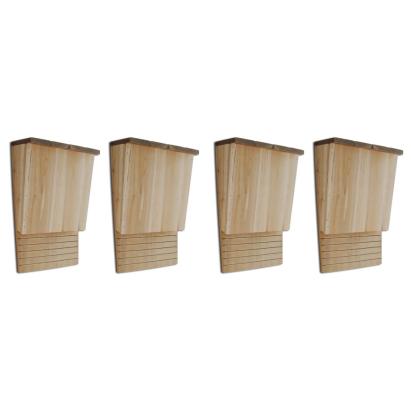 Căsuțe de lilieci, 4 buc., 22 x 12 x 34 cm, lemn GartenMobel Dekor