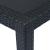 Set mobilier exterior, 5 piese, antracit, plastic, aspect ratan GartenMobel Dekor