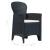 Set mobilier exterior, 5 piese, antracit, plastic, aspect ratan GartenMobel Dekor