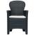 Set mobilier exterior, 5 piese, antracit, plastic, aspect ratan GartenMobel Dekor