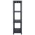 Rafturi de depozitare, 2 buc. negru, 60 x 30 x 138 cm plastic GartenMobel Dekor