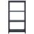 Rafturi de depozitare, 5 buc. negru, 60 x 30 x 138 cm plastic GartenMobel Dekor