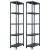 Rafturi de depozitare 2 buc. negru 60x30x180 cm plastic 125 kg GartenMobel Dekor