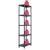 Rafturi de depozitare 2 buc. negru 60x30x180 cm plastic 125 kg GartenMobel Dekor