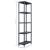 Rafturi de depozitare 2 buc. negru 60x30x180 cm plastic 125 kg GartenMobel Dekor