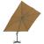 Umbrelă de exterior cu bază portabilă, gri taupe GartenMobel Dekor