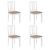 Set mobilier de bucătărie, 5 piese, alb, MDF GartenMobel Dekor