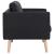 Set canapele, 2 piese, negru, material textil GartenMobel Dekor