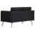 Set canapele, 2 piese, negru, material textil GartenMobel Dekor