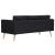Set canapele, 2 piese, negru, material textil GartenMobel Dekor