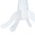 Set mobilier bucătărie, 5 piese, alb, lemn masiv de hevea GartenMobel Dekor